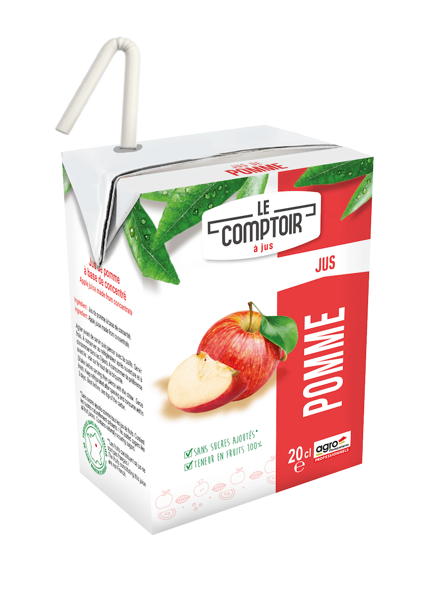 JUS DE FRUITS BRIQUETTES 6X20CL LE COMPTOIR ABC POMME