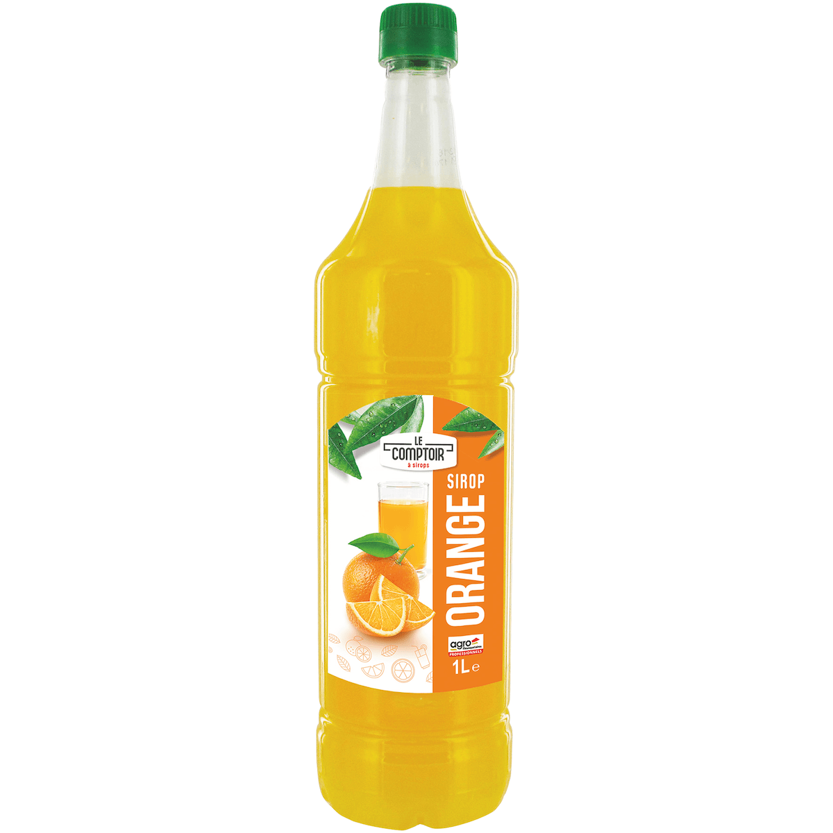 SIROP BOUTEILLE PET 1L LE COMPTOIR ORANGE