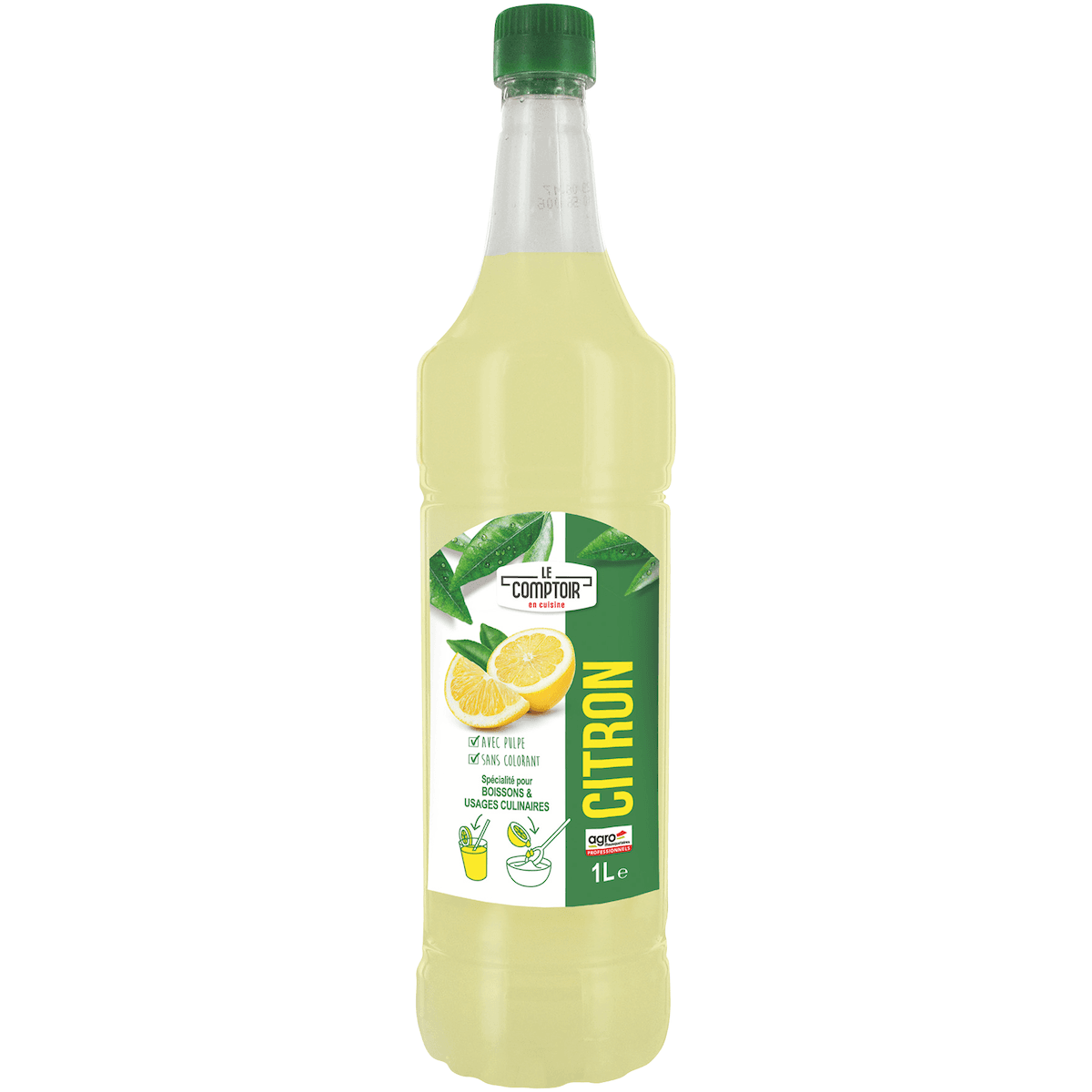 BOISSON ET USAGE CULINAIRE LE COMPTOIR PET 1L CITRON