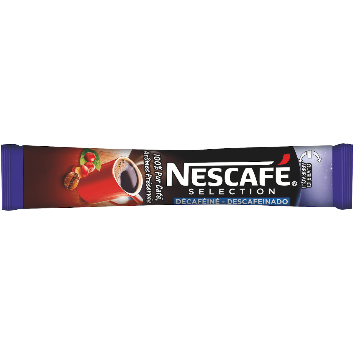 NESCAFE SELECTION DECAFEINE - CRT DE 300 STICKS INDIVIDUELS DE 2G