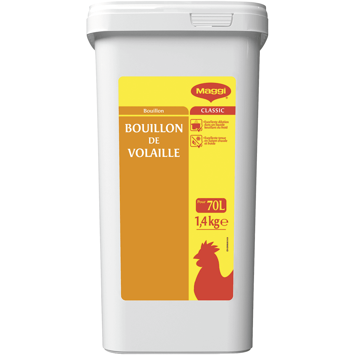 BOUILLON DE VOLAILLE - BOITE DE 1,4KG POUR 70L