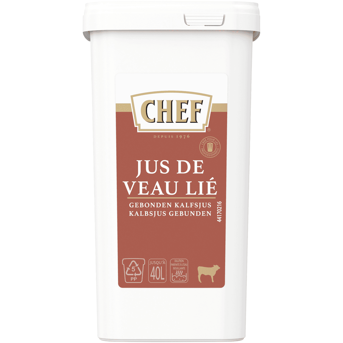 JUS DE VEAU LIE - BOITE 1,2KG POUR 20L A 40L