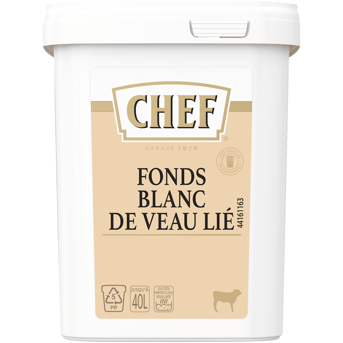 FONDS BLANC DE VEAU LIE - BOITE 800G POUR 20L A 40L