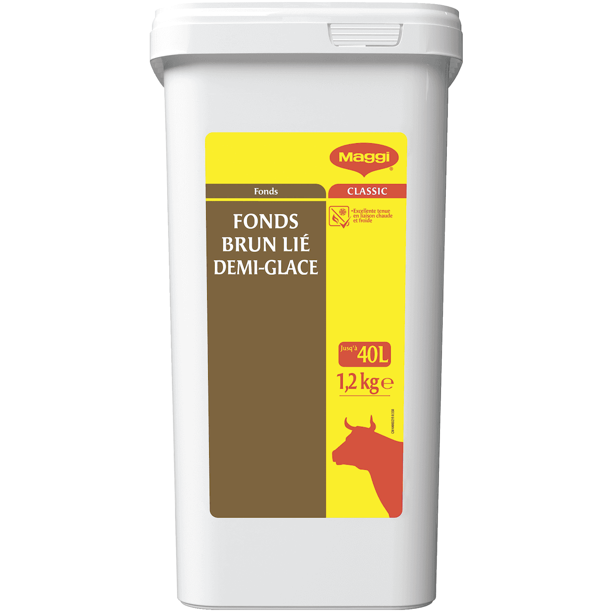 FONDS BRUN LIE 1/2 GLACE - BOITE 1,2KG POUR 20L A 40L
