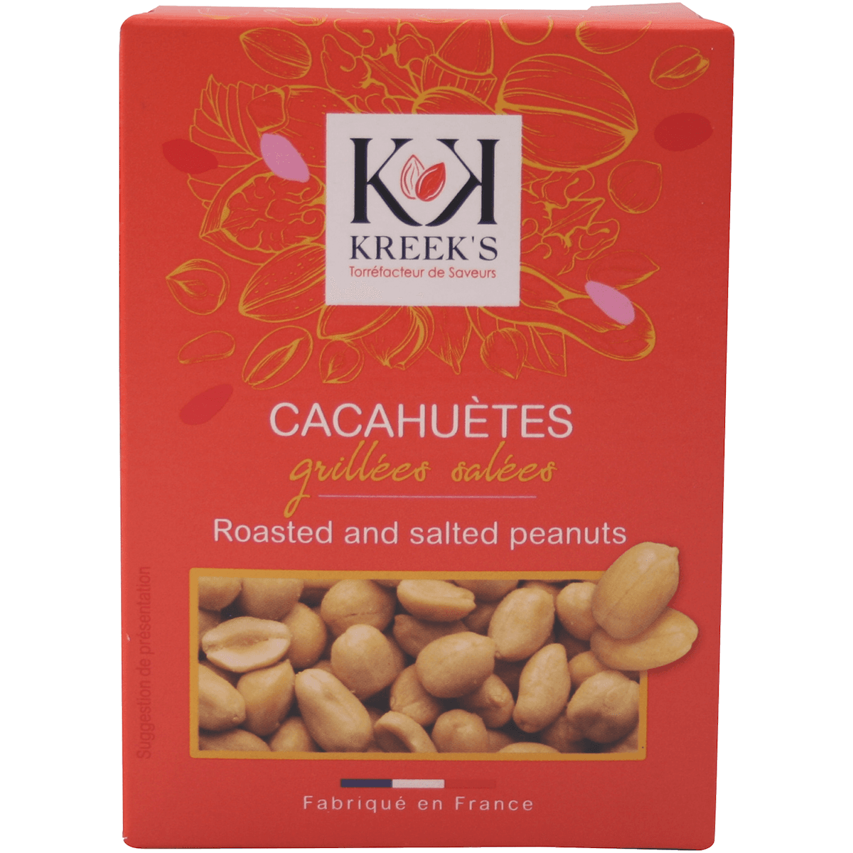 CACAHUETES BLANCHES GRILLEES,SALEES - ETUI 50G S/V