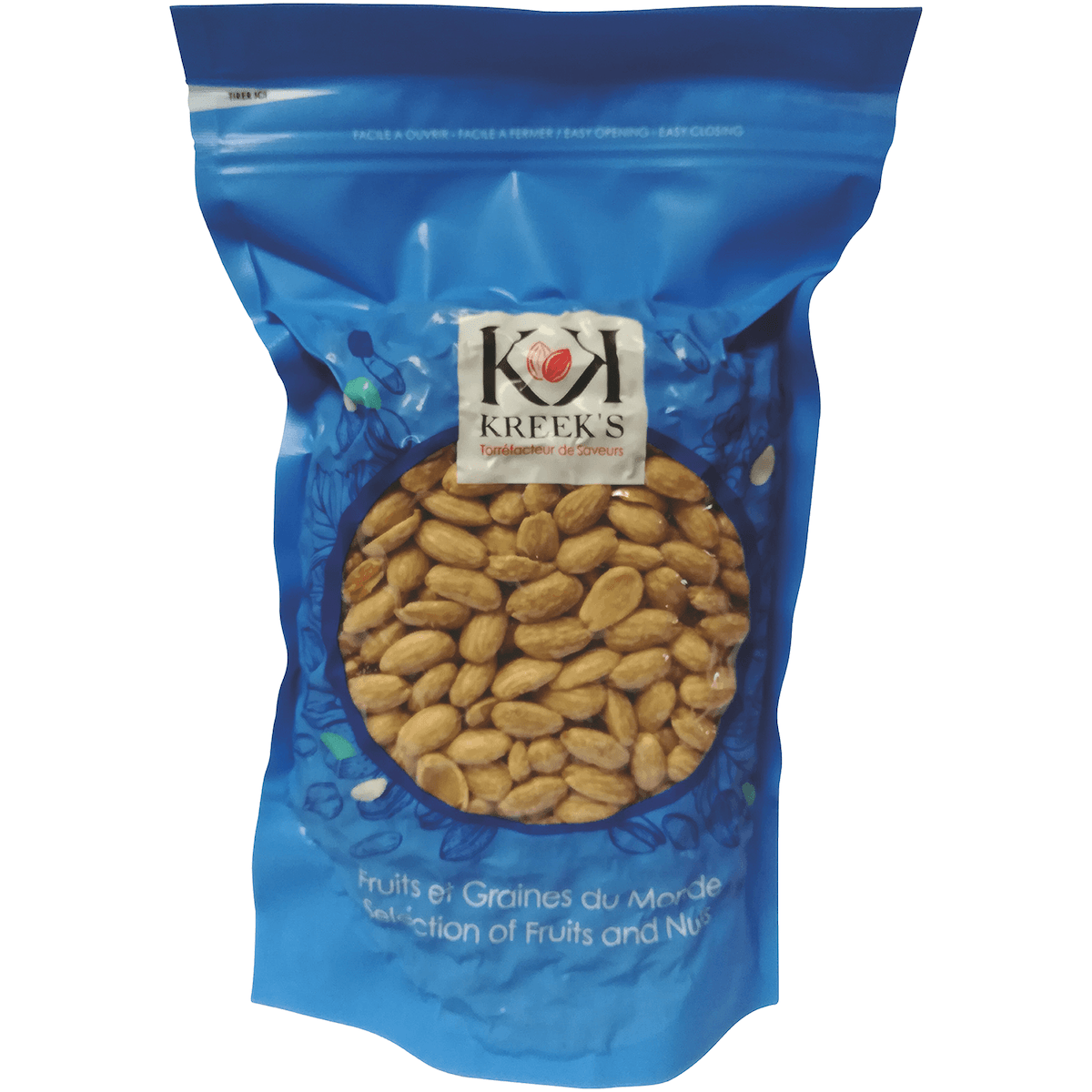 AMANDES BLANCHES GRILLEES SALEES- CALIFORNIE - 1KG S/V