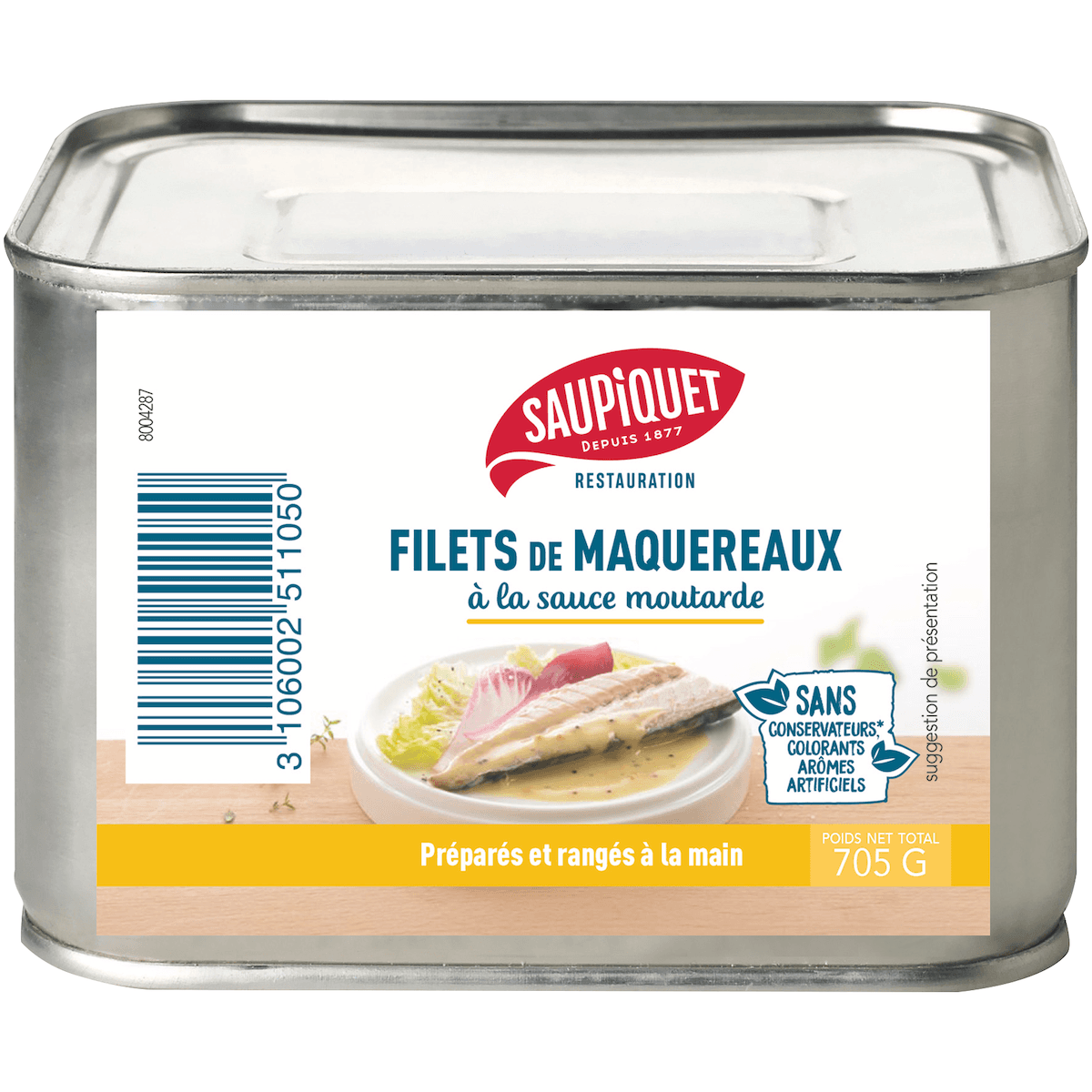 FILETS DE MAQUEREAUX A LA MOUTARDE BOITE 4/4