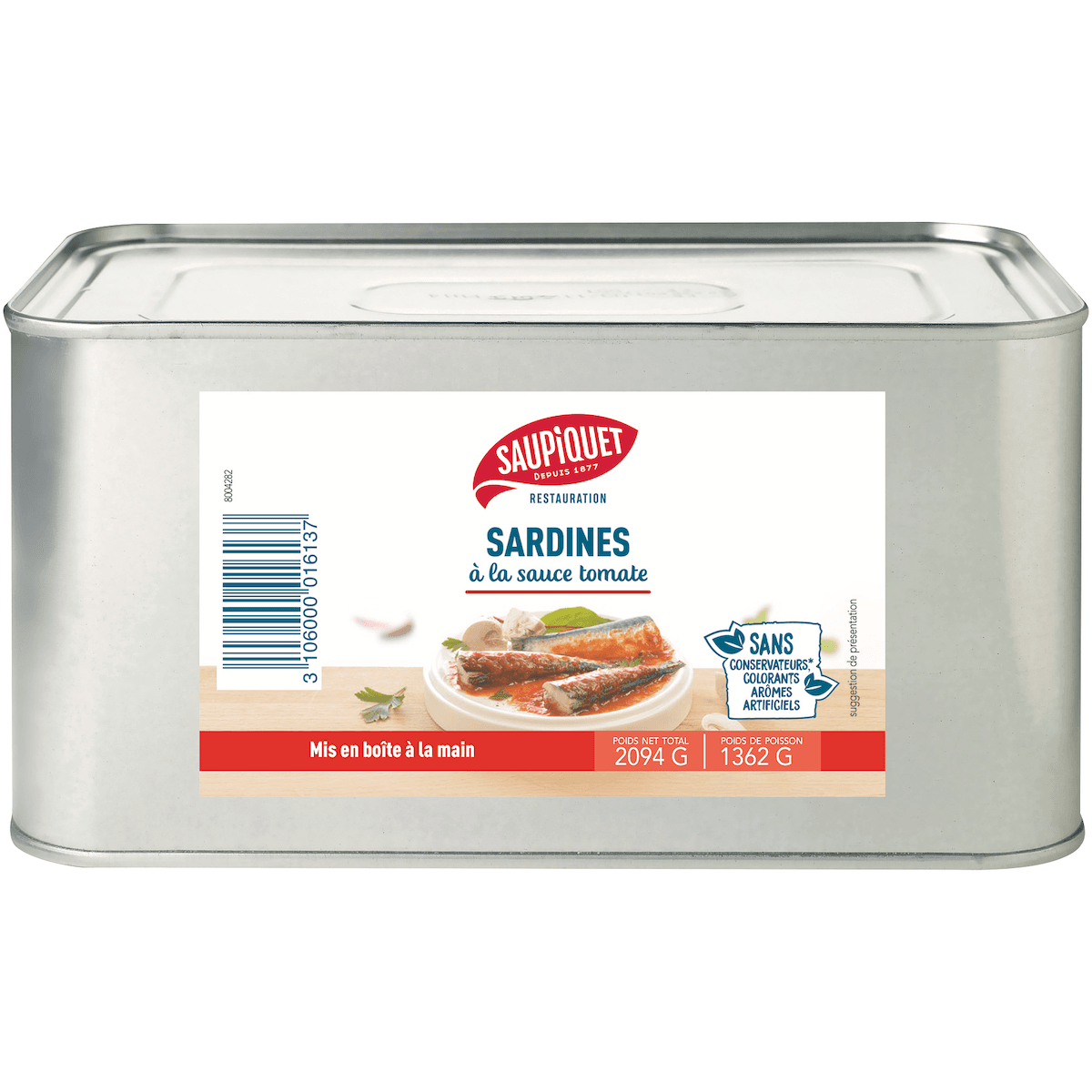 SARDINES A LA SAUCE TOMATE BOITE 3/1