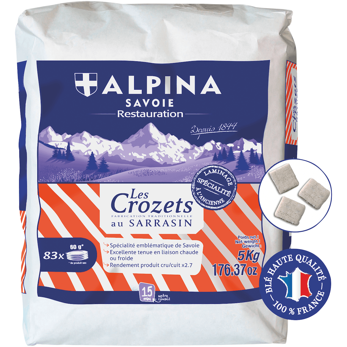CROZETS SARRASIN - SAC 5 KG