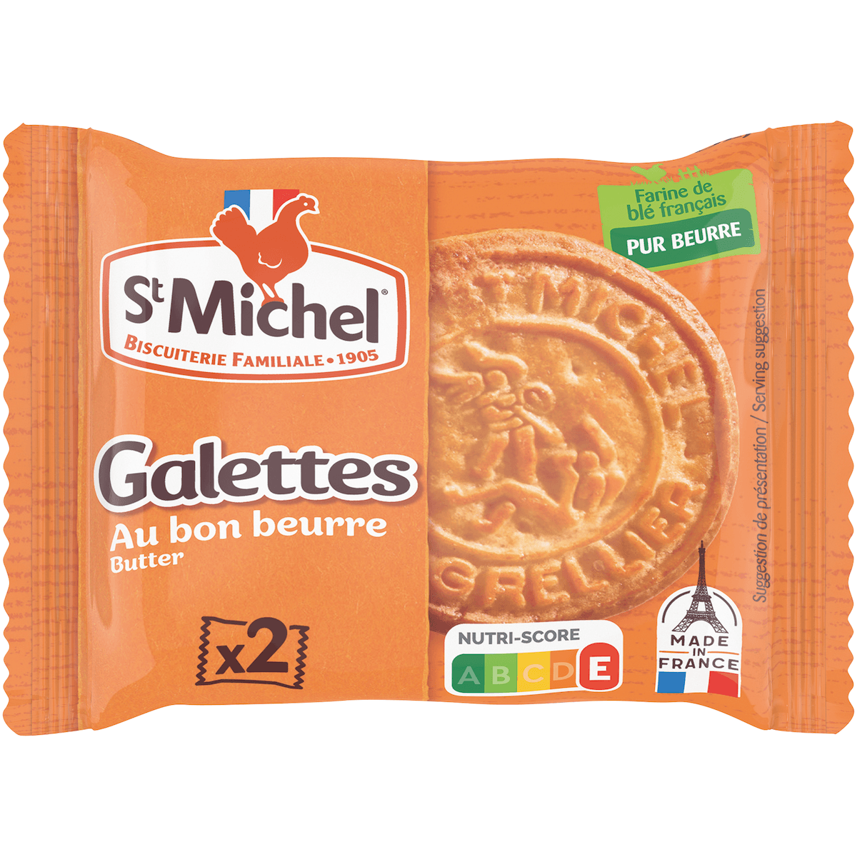 GALETTE AU BON BEURRE FRANCAIS - 200 SACHETS DE 2 BISCUITS