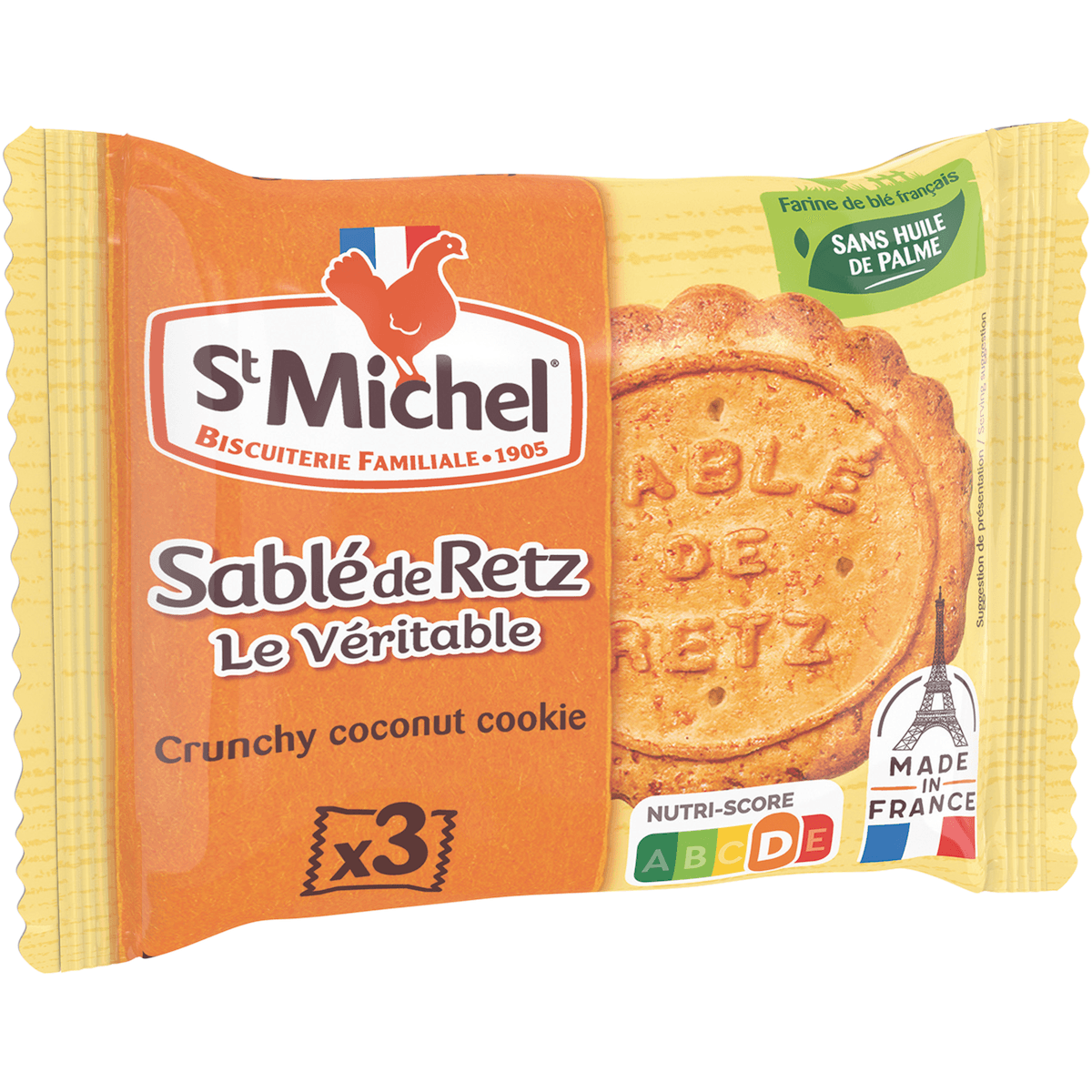 SABLE DE RETZ- LE VERITABLE - 150 SACHET DE 3 BISCUITS
