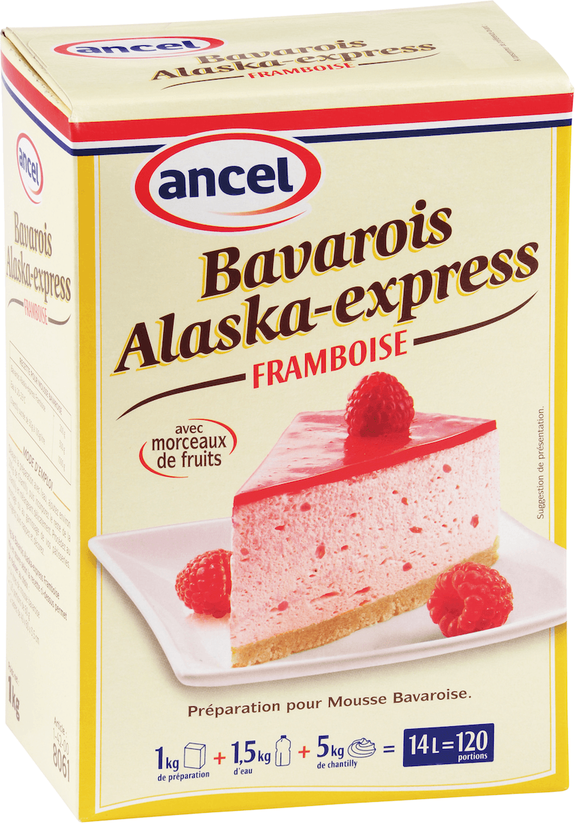 PREPARATIONS POUR BAVAROIS  / ALASKA-EXPRESS FRAMBOISE ETUI 1KG