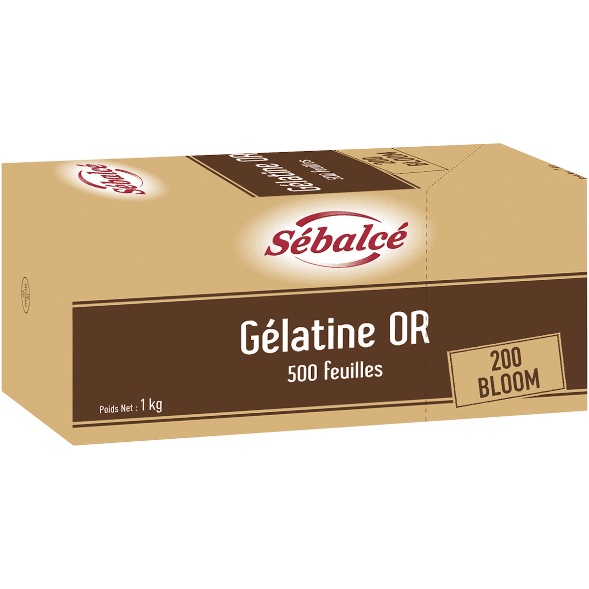 GELATINE OR 500 FEUILLES ETUI 1KGR