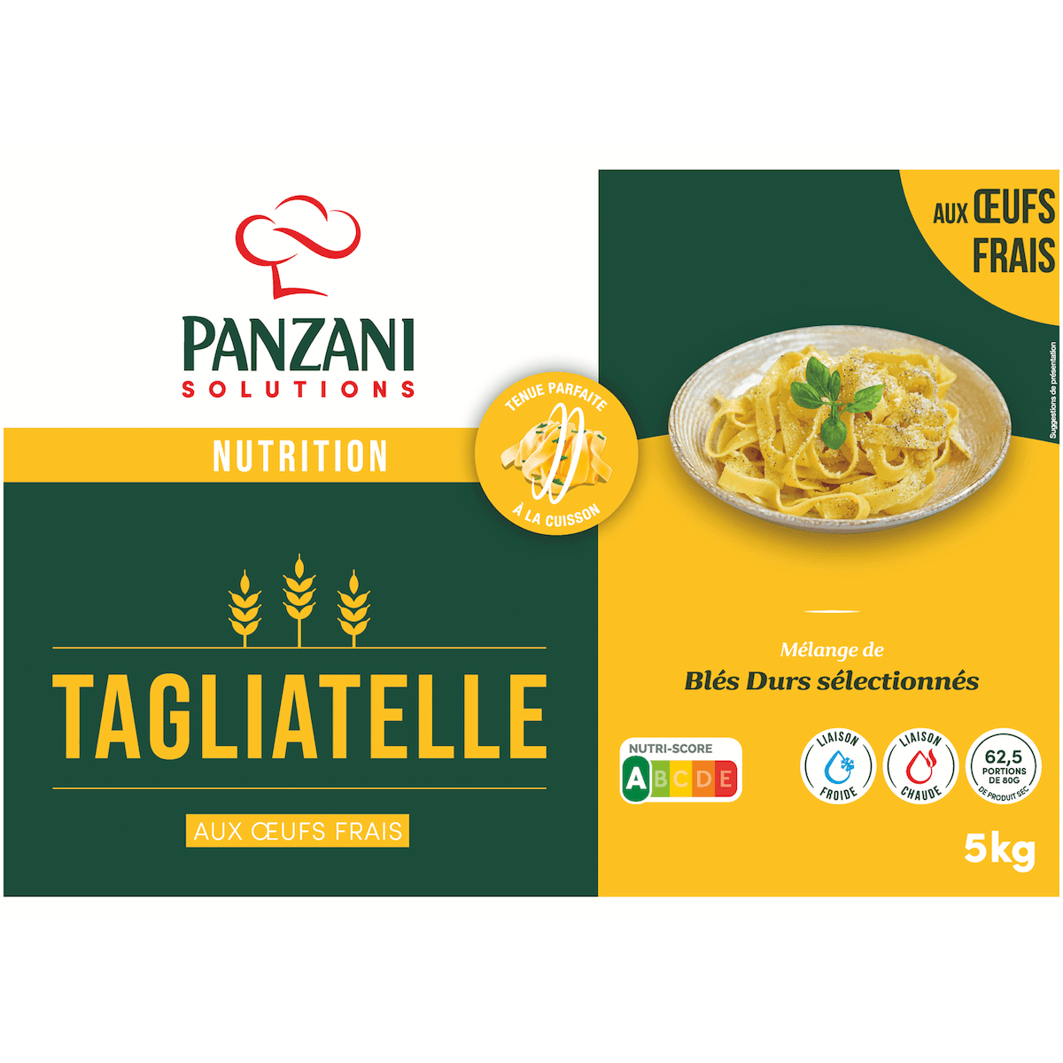 TAGLIATELLE VRAC AUX OEUFS CARTON 5 KG