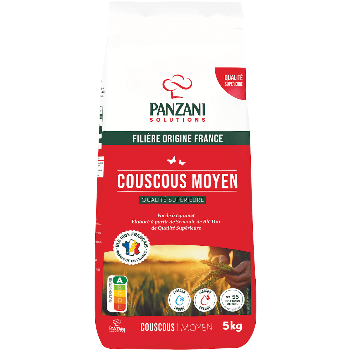 COUSCOUS MOYEN PANZANI 5 KG