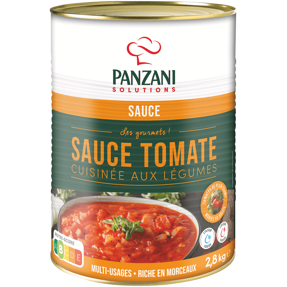 SAUCE TOMATE CUISINEE AUX LEGUMES BOITE 3/1