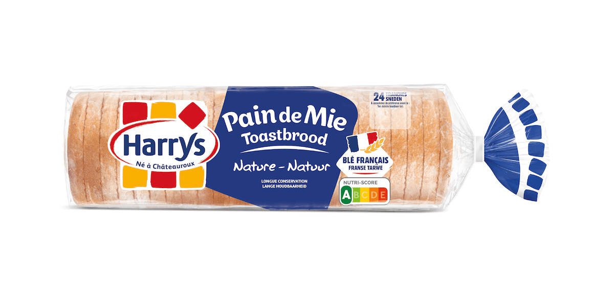 PAIN DE MIE NATURE LC 10X10 - PAQUET DE 24 TRANCHES 500G