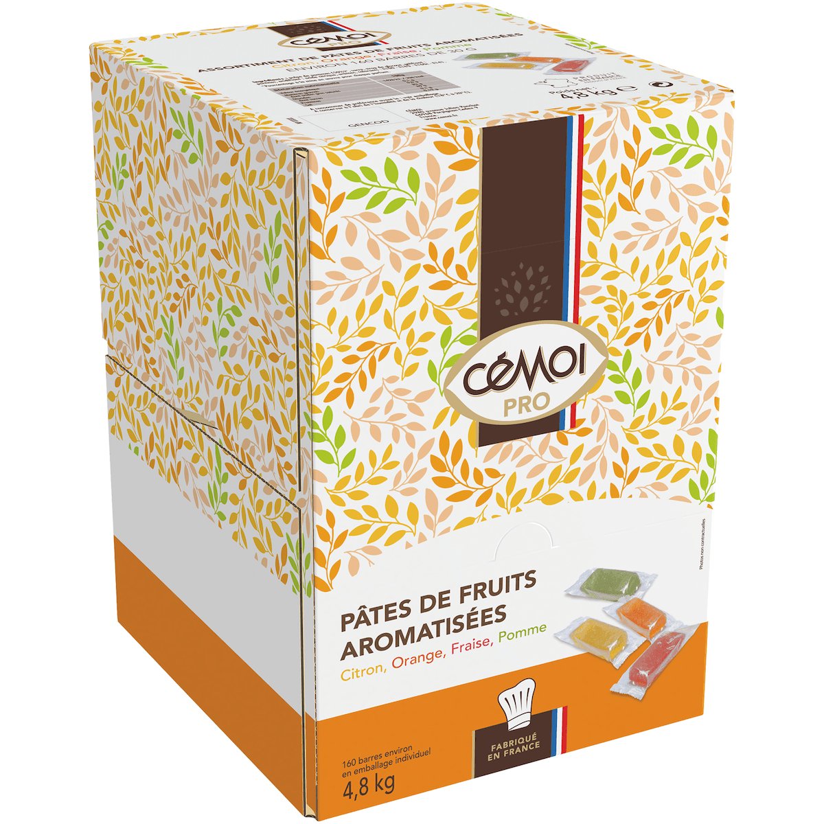 DISTRIBUTEUR 160 PATES DE FRUITS - ASSORTIMENT 4 PARFUMS - 4,8KG