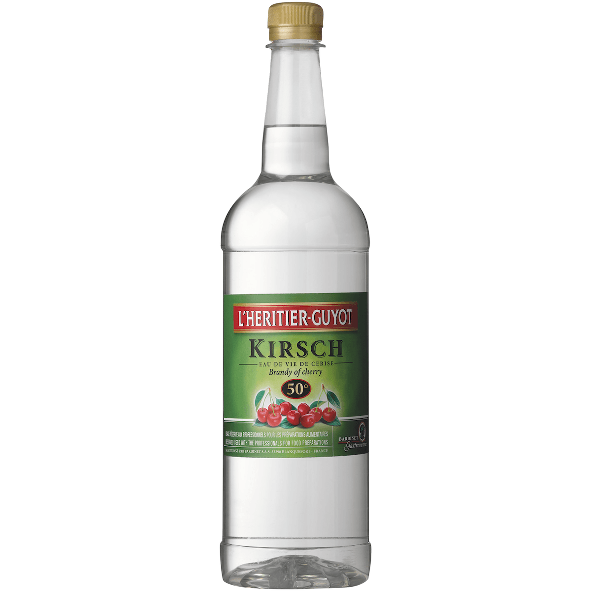 KIRSCH (EAU DE VIE DE CERISE) 50%VOL BOUTEILLE 1L