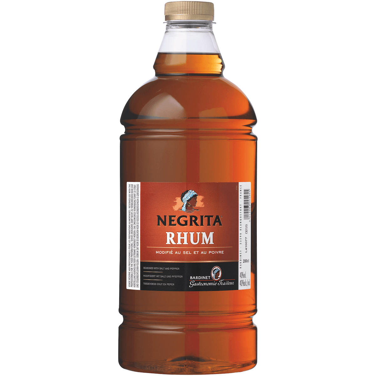 RHUM MODIFIE NEGRITA 40%VOL BOUTEILLE 2L