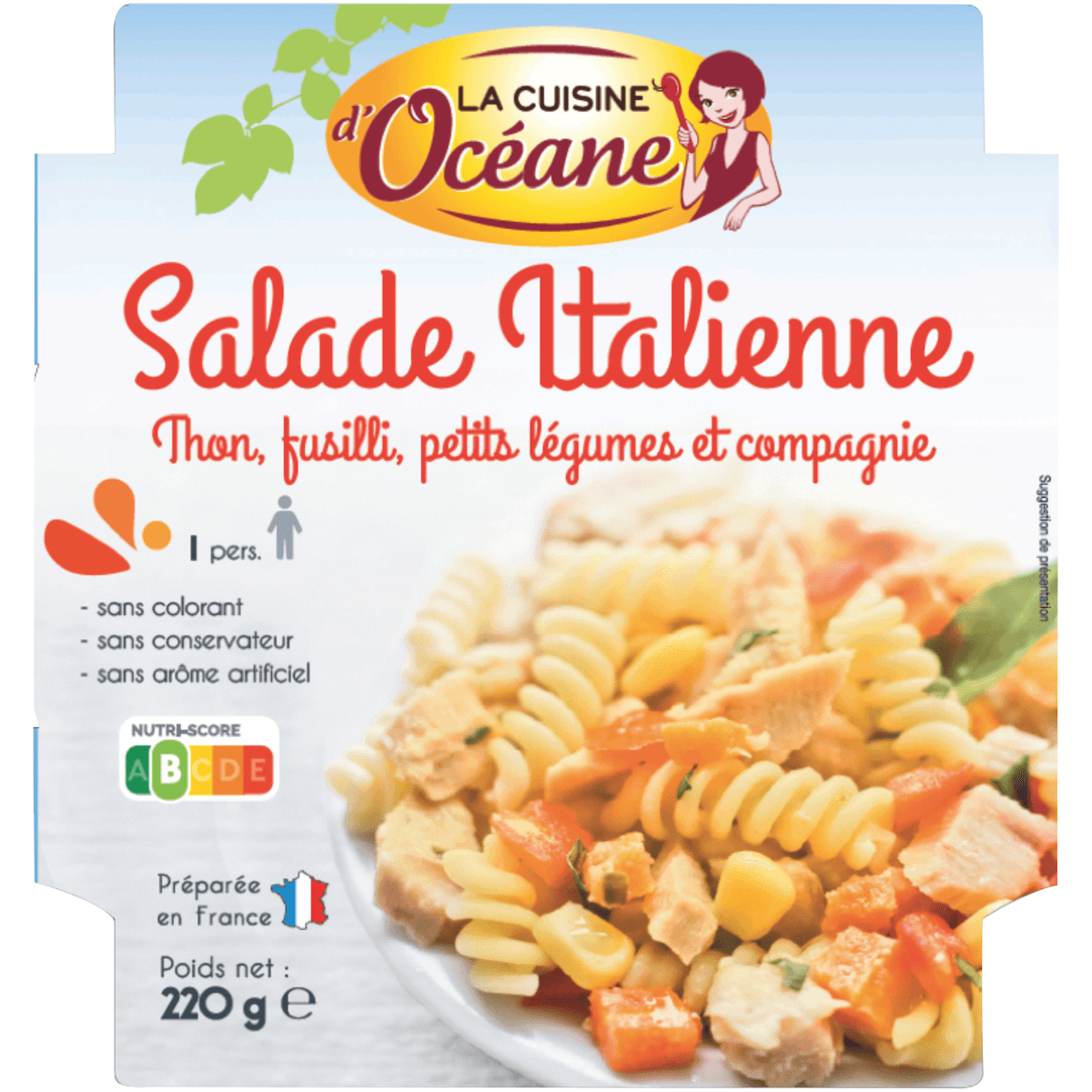 SALADE ITALIENNE AU THON - POT PLASTIQUE DE 220G
