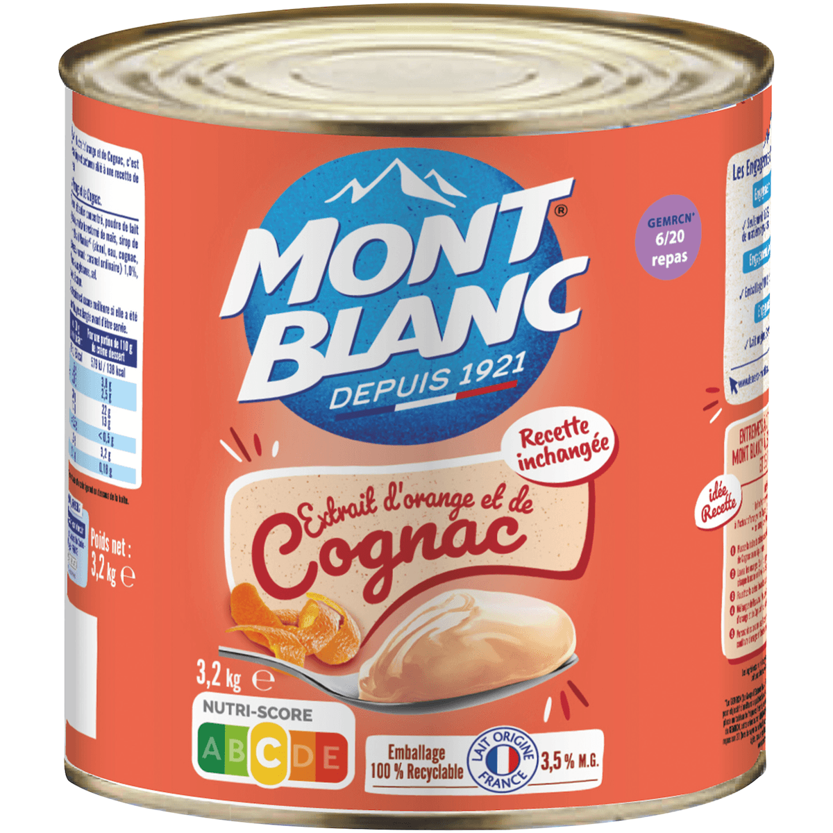 CREME DESSERT EXTRAIT D ORANGE ET DE COGNAC  - BTE 3/1