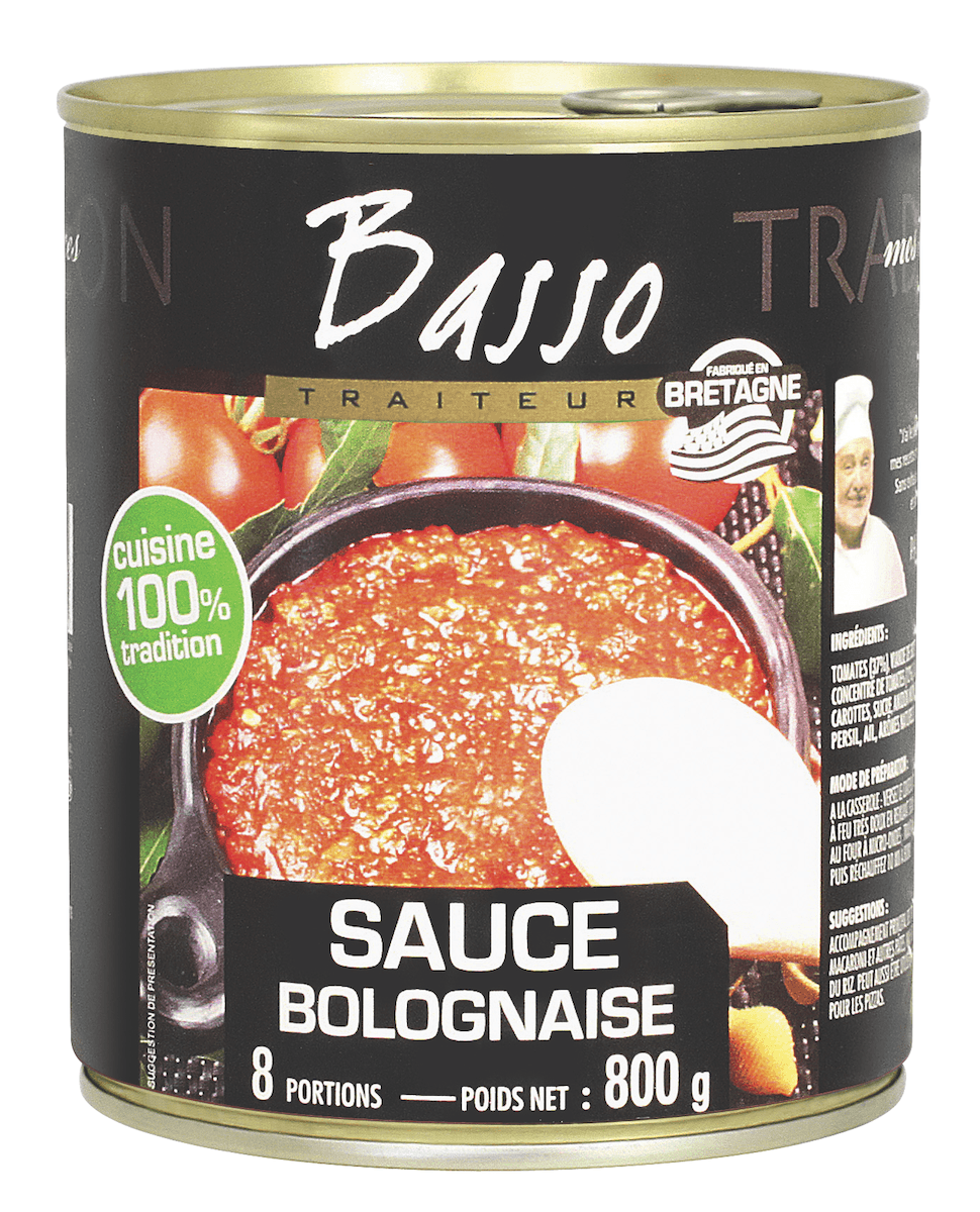 SAUCE BOLOGNAISE - BOITE 4/4 O.F.