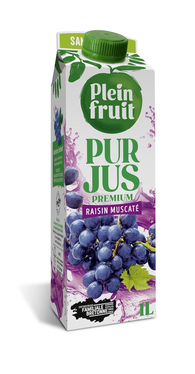 PUR JUS DE RAISIN MUSCATE - ELOPAK 1L AVEC BOUCHON A VIS