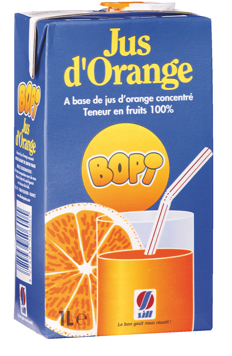 JUS D'ORANGE - BRIK 1L AVEC BOUCHON