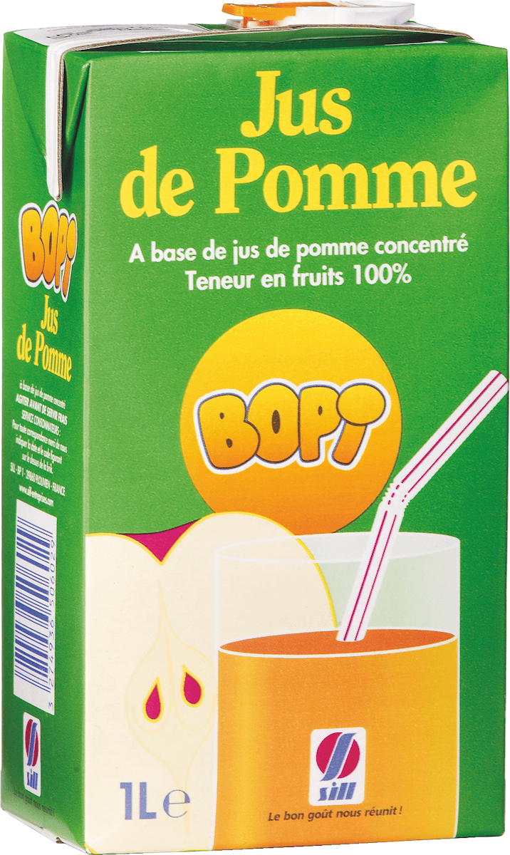 JUS DE POMME - BRIK 1L AVEC BOUCHON