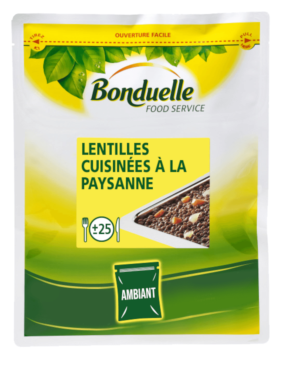 LENTILLES CUISINEES A LA PAYSANNE 5S