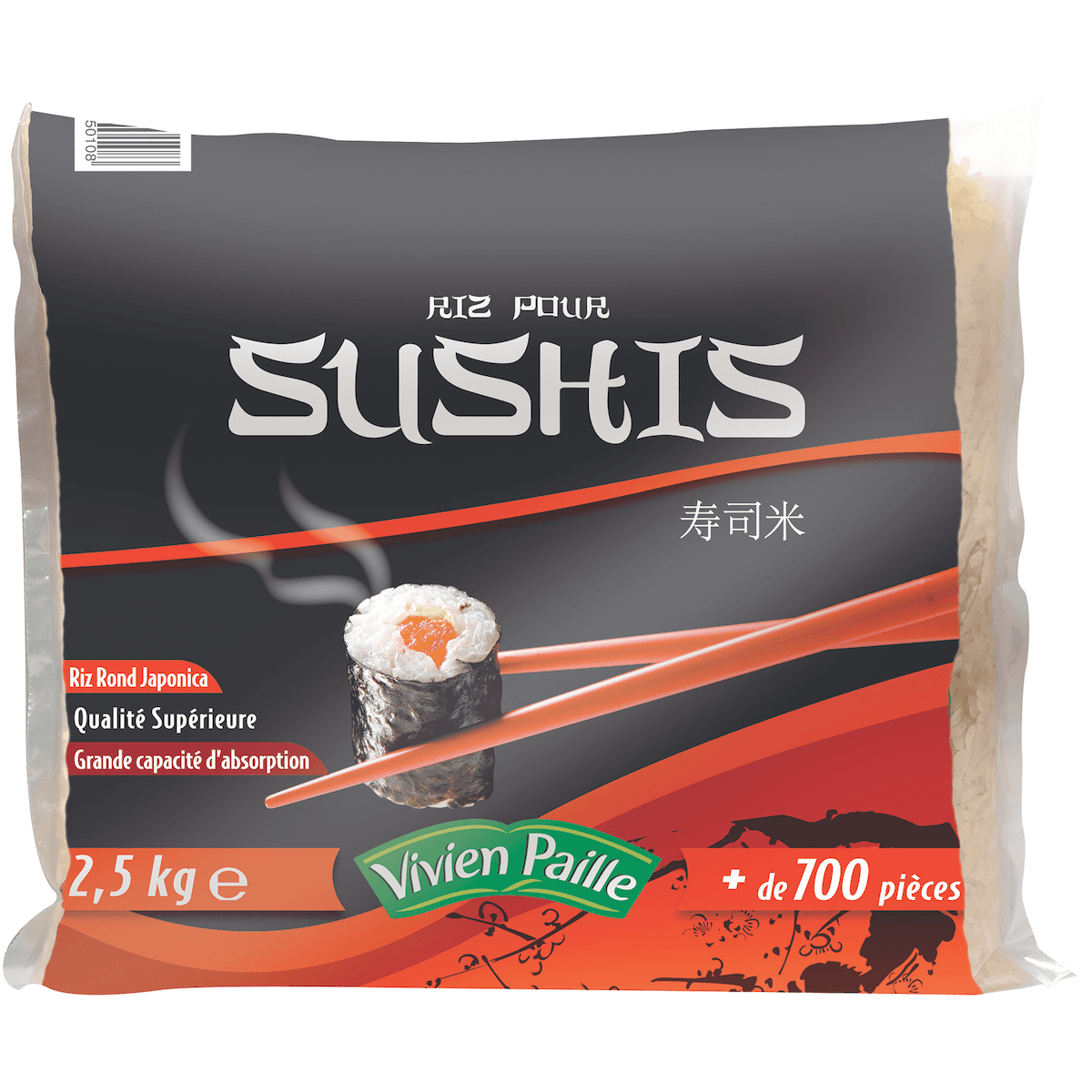 RIZ POUR SUSHIS QS PL  2.5 KG