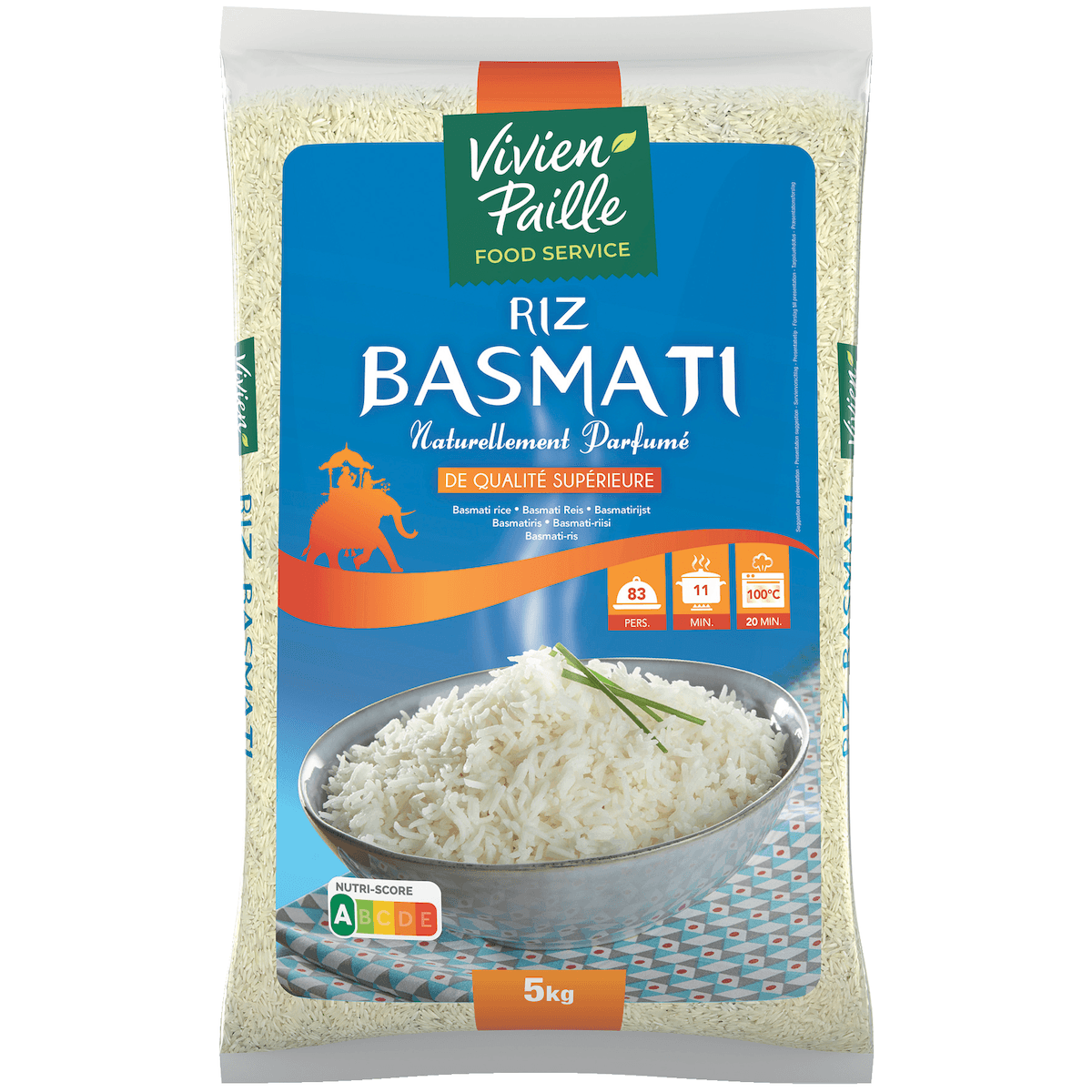 RIZ LONG BASMATI NATUREL QS PL   5 KG
