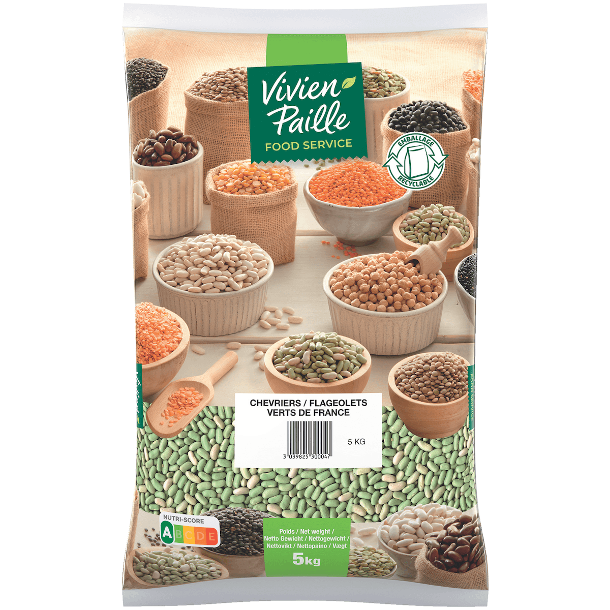 CHEVRIERS/FLAGEOLETS VERTS PL   5 KG - ORIGINE FRANCE