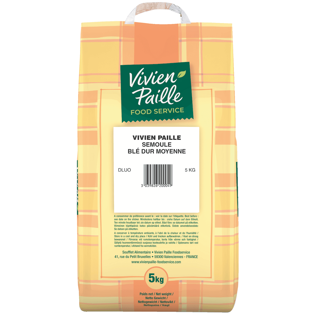 SEMOULE DE BLE DUR MOYENNE SP 5KG