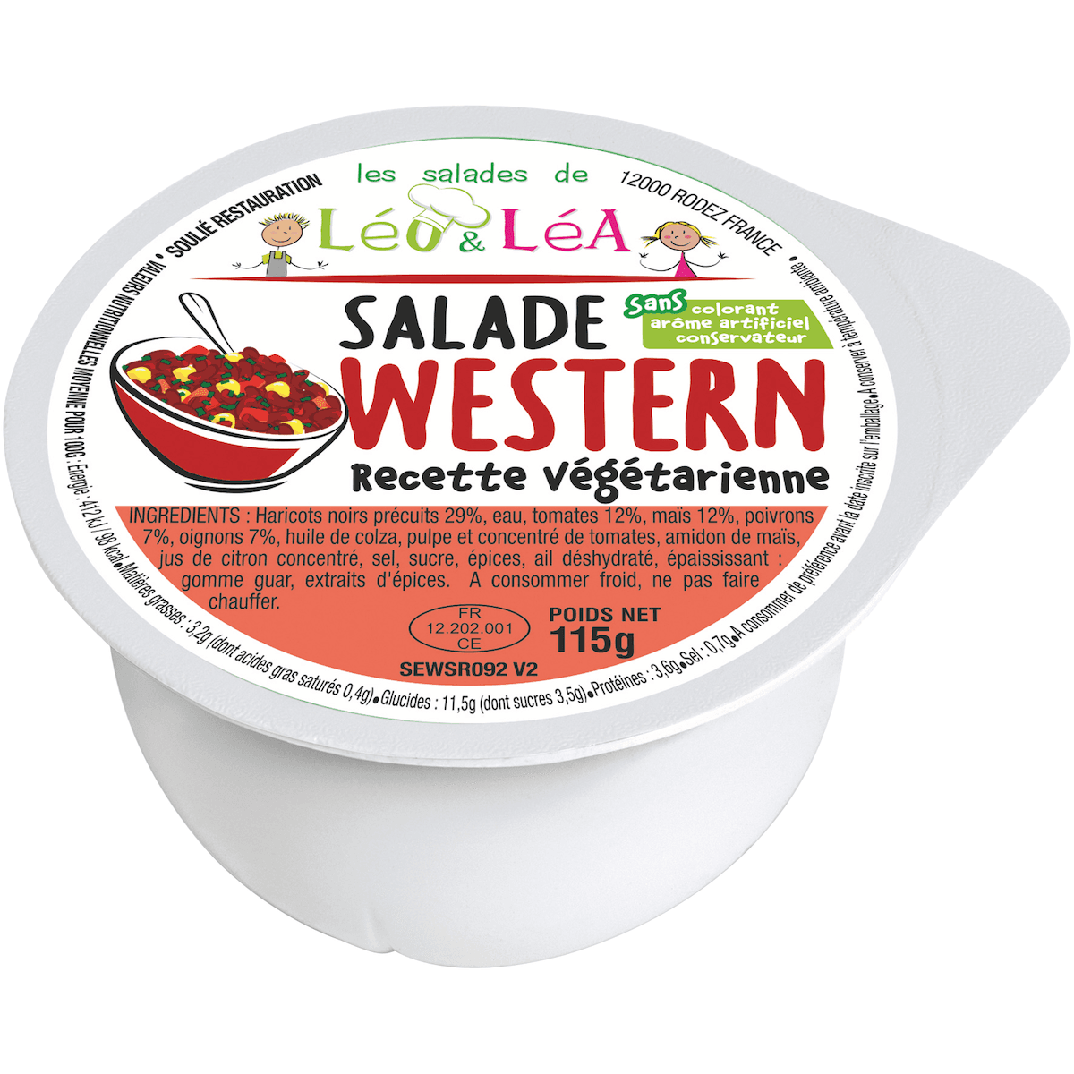 SALADE WESTERN (LEGUMES) 115G