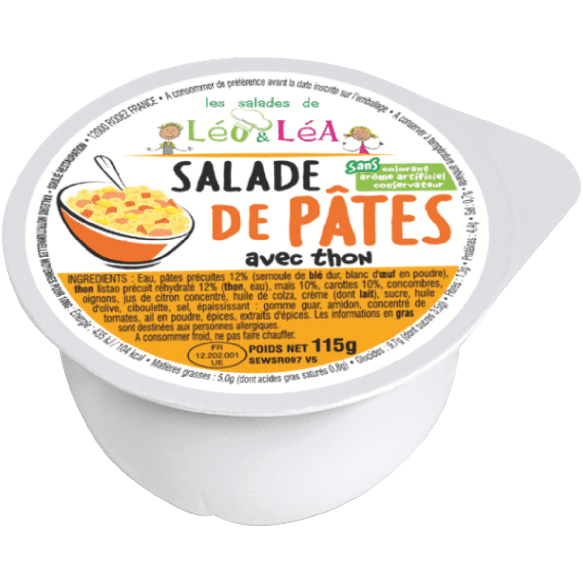 SALADE DE PATES (PATES ET THON) 115G