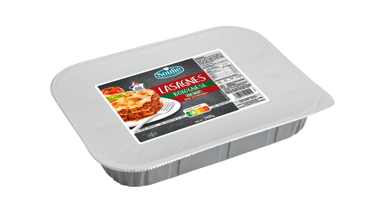 LASAGNE BOLOGNESE  VBF PLATEAU PELABLE 2,4KG