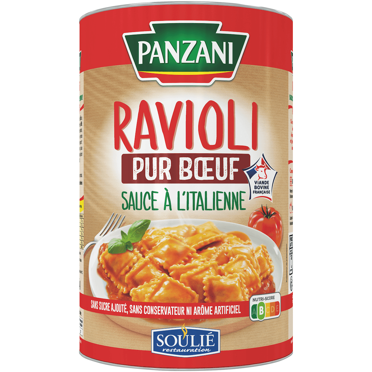 RAVIOLI PUR BOEUF SAUCE ITALIENNE  5/1 VBF