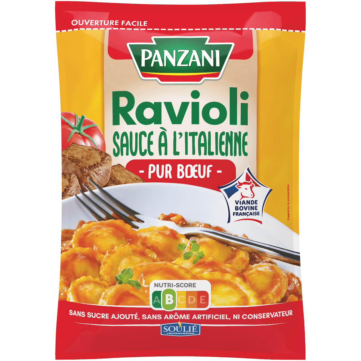 RAVIOLI PUR BOEUF SAUCE ITALIENNE POCHE 4KG VBF