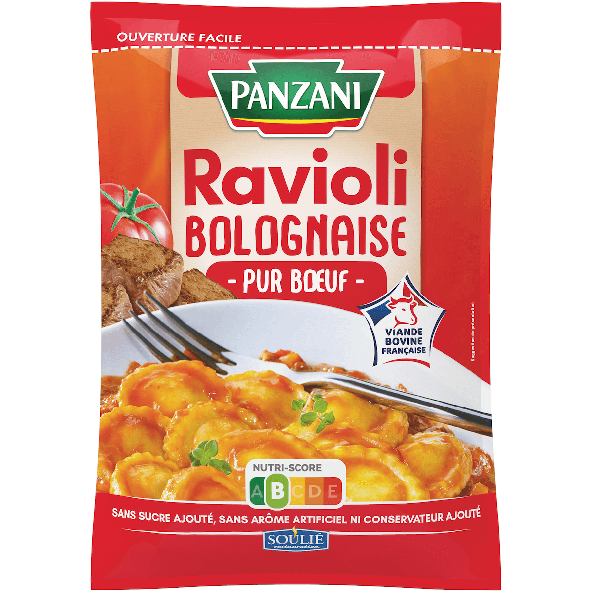 RAVIOLI PUR BOEUF SAUCE BOLOGNAISE POCHE 4KG VBF