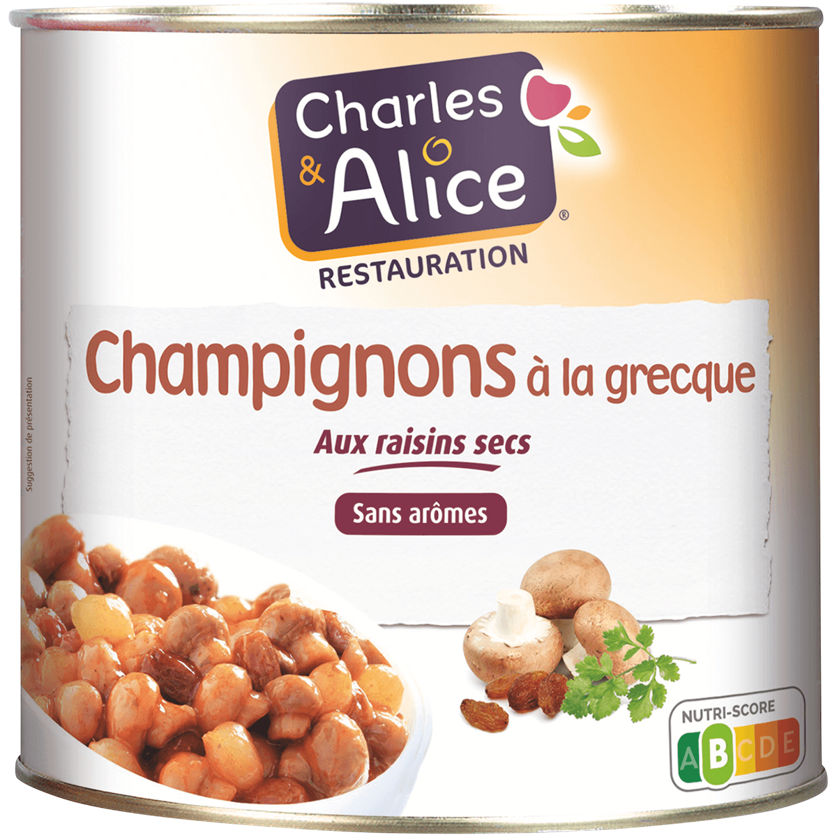 CHAMPIGNONS A LA GRECQUE - BOITE 2,5/1