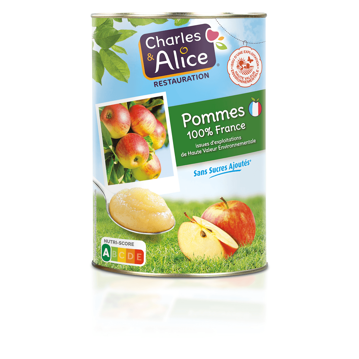 PUREE DE FRUITS POMMES HVE 100% FRANCE