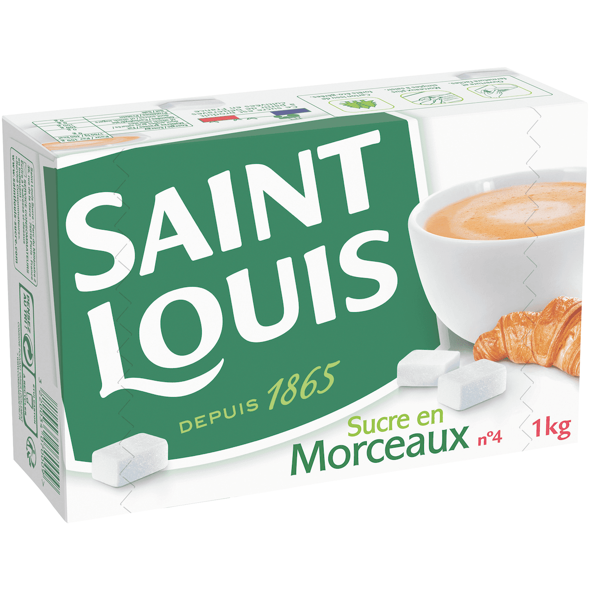 SUCRE EN MORCEAUX 1KG KRAFT OU POLY ST LOUIS