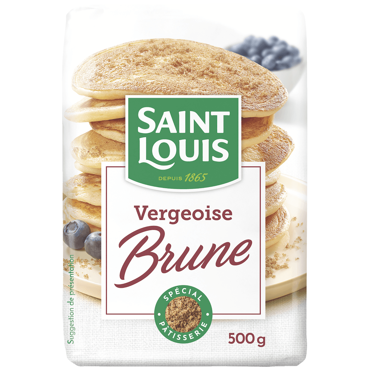 VERGEOISE BRUNE 500G  ST LOUIS
