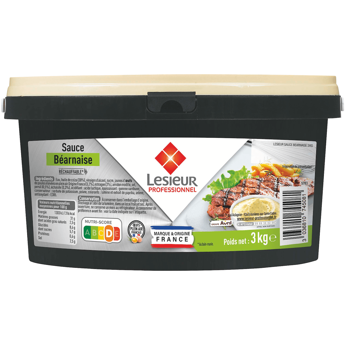 SAUCE BEARNAISE - SEAU 3L