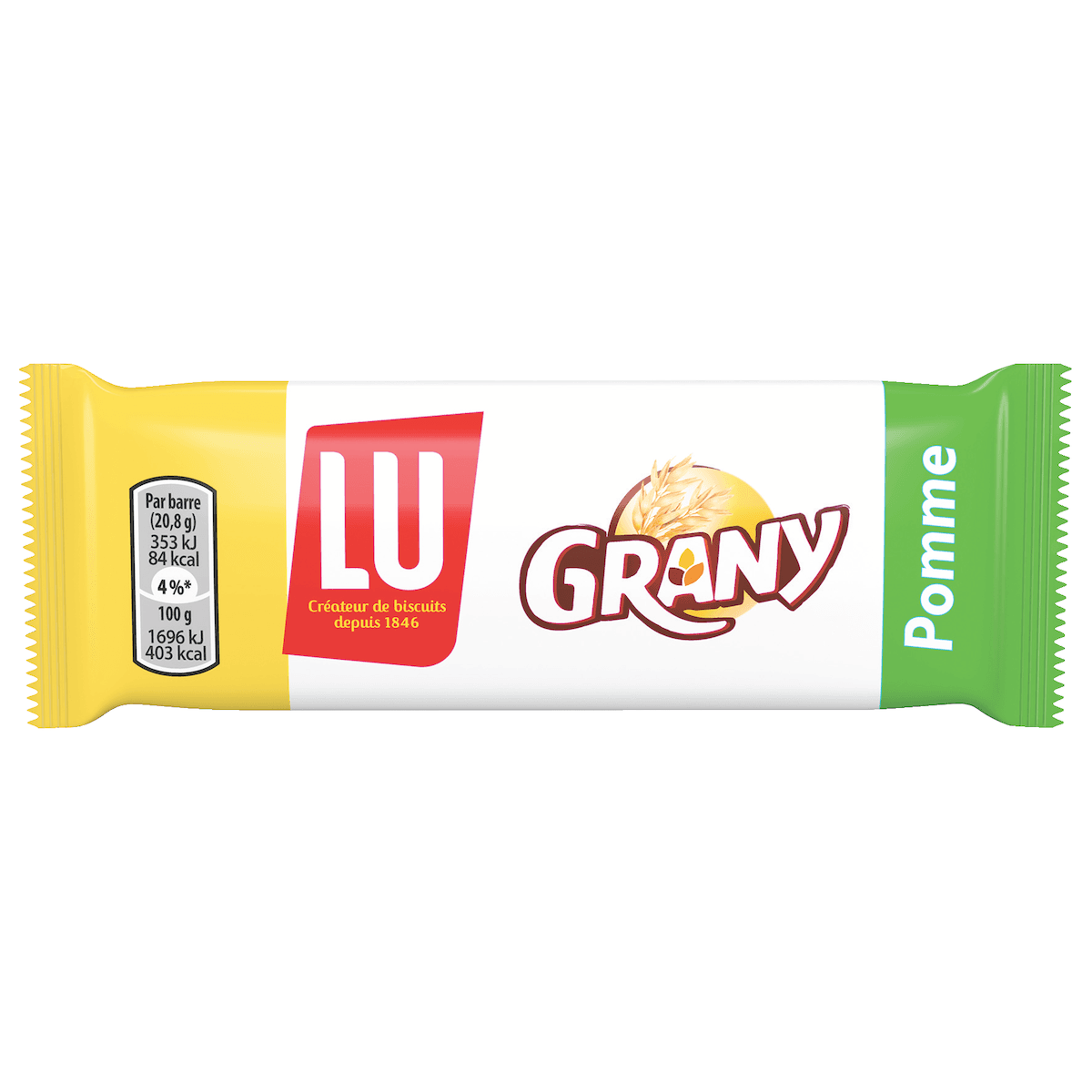 GRANY POMME VERTE - COLIS DE 120 BARRES 21G