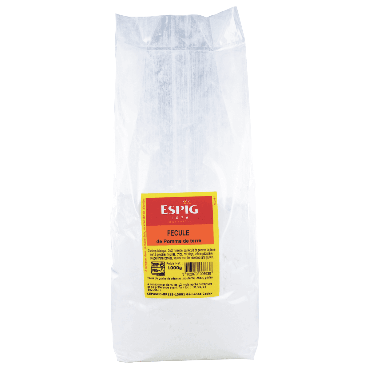FECULE POMME DE TERRE - 1KG