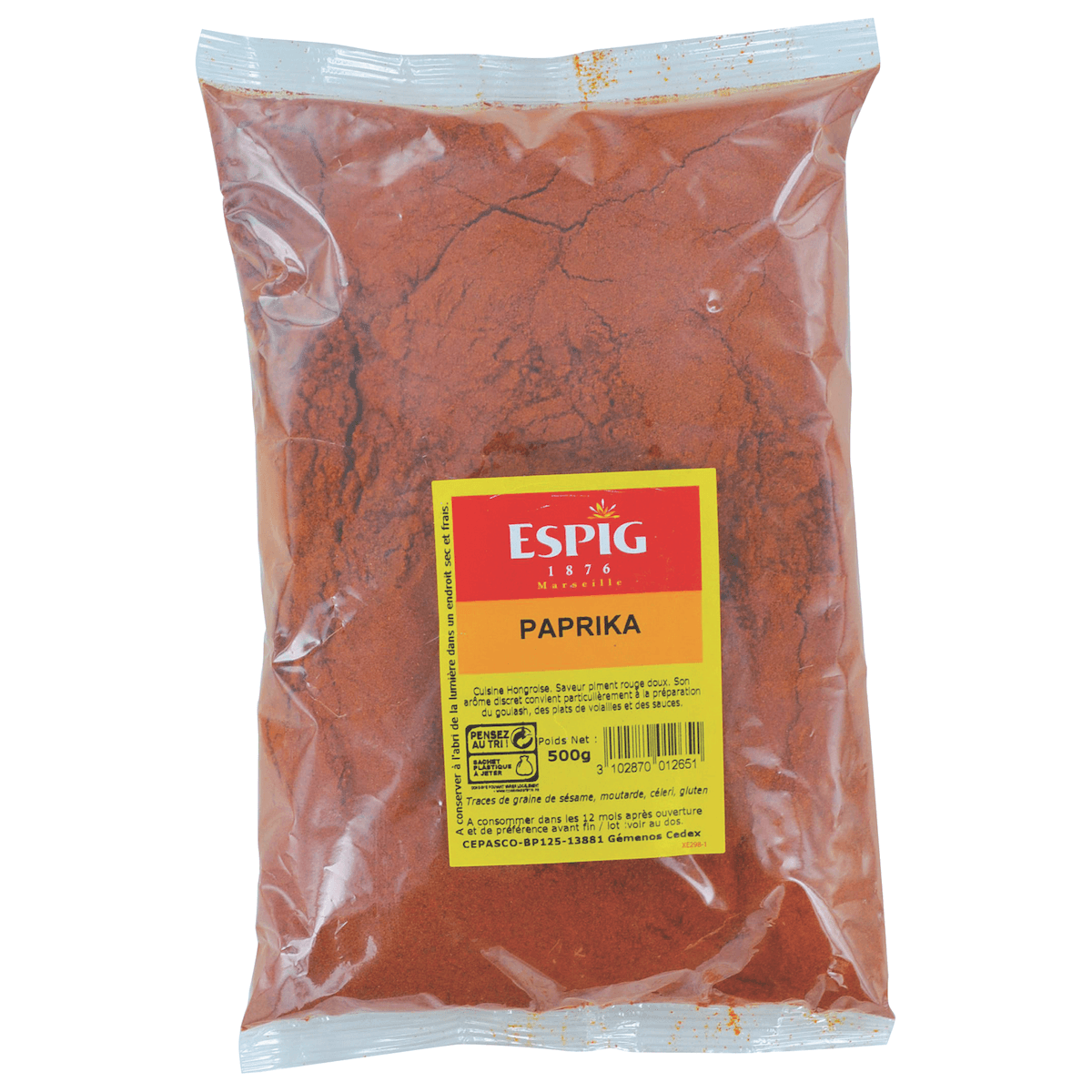 PAPRIKA PRECIEUX  DOUX  - 500G