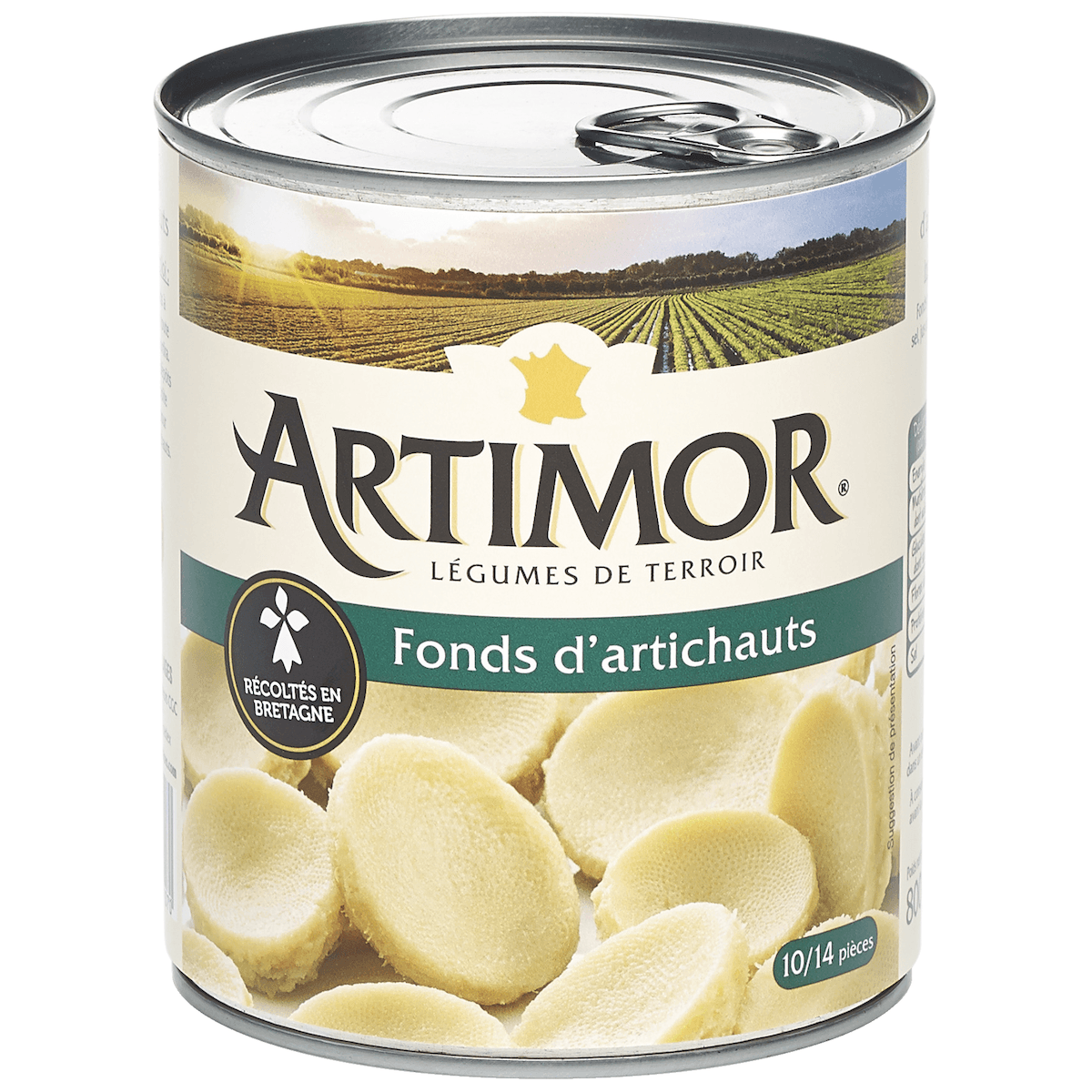 FONDS D'ARTICHAUTS 10/14 PIECES - 4/4 O.F.